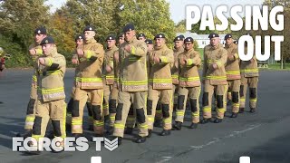 Manstons LAST EVER RAF Firefighter Trainees Pass Out 🧑‍🚒  Forces TV [upl. by Costanzia]