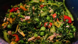 Jamaican Steamed Callaloo amp Saltfish [upl. by Coopersmith]