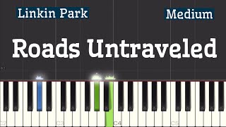 Linkin Park  Roads Untraveled Piano Tutorial  Medium [upl. by Lorsung]