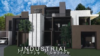 Bloxburg Industrial Modern Mansion 100k  NO LARGE PLOT  BLOXBURG Roblox [upl. by Aihsel694]