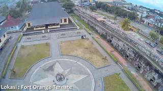 Test Flight UpAir One Drone Indonesia  Benteng Orange Ternate [upl. by Gnep]