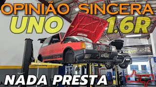 Meu Fiat Uno 16R finalmente na Oficina Tudo desmontado e uma certeza não tem nada bom na mecânica [upl. by Aiclef]