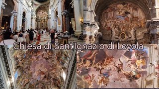 ROMA 🇮🇹  🙏 La chiesa di SantIgnazio di Loyola a Roma Italia santignazio loyola roma italia 🙏 [upl. by Akiria948]