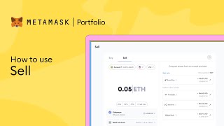 How to sell crypto on MetaMask Portfolio [upl. by Hazen]