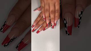 Perfect Checker Nails 💅 nailart nails viral reels nailpolish trending art nailhacks short [upl. by Williamson]