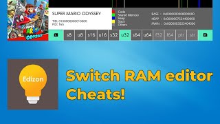 Switch ram editor Edizon  Switch cheats  How to edit your Switch ram to hack games [upl. by Allebasi]