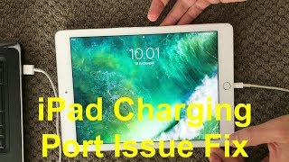 iPad Charging Port Problem And Fix How To Fix Battery Not Charging Issue on iPhone or iPad [upl. by Oirad804]