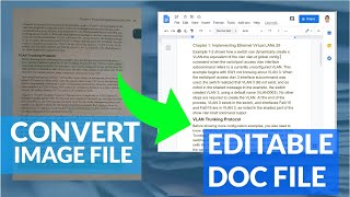 How to Convert Image files PNG JPEG to Editable text files Free and Easy [upl. by Vidda55]