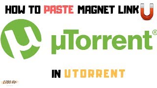 How To Paste Magnet Link In uTorrent [upl. by Nywde103]