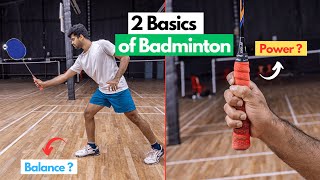 2 Basics Of Badminton for Beginners Step by Step [upl. by Niltak497]