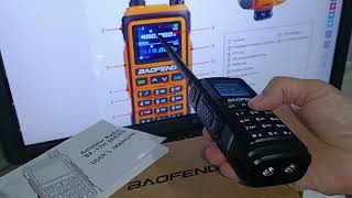 BaofengUV17Pro GPS 108130MHz Air Band VHF UHF 200260MHz 350355MHzFM 6 Band Cópia Freq [upl. by Werda576]