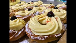 Zeppole di san giuseppe la videoricetta  Cocendolibando [upl. by Ellehcam]