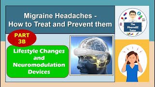 Migraine Prevention  Part 3B Lifestyle changes and neuromodulation devices For Pharmacy students [upl. by Etnovad309]