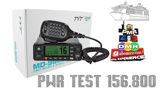 Tyt Md9600 Test PWR VHF marine 156800 [upl. by Sterner821]