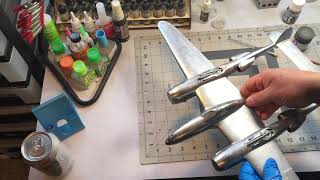 Trumpeter 132 P38 Part 3 Finishing up the NMF [upl. by Nerval]