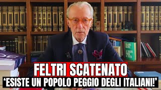 VITTORIO FELTRI INFURIATO ESISTONO POPOLI PIÙ STUPIDI DEGLI ITALIANI [upl. by Eilrak]