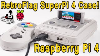 New RetroFlag SuperPi 4 Case SNES Case For Raspberry Pi 4 [upl. by Nnairrek]