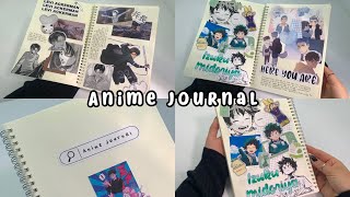 Iniciando un anime Journal 💓tips Decorando las primeras páginas 🍃 [upl. by Adnuhs]