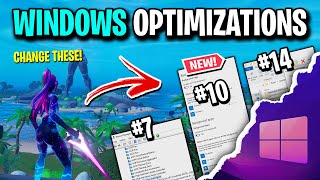 15 Quick Tips To BOOST Your FPS In Fortnite Windows 1011 [upl. by Chambers]