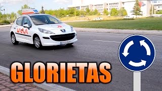 Autoescuela Lara Circulación en glorietas  Circular en rotondas [upl. by Rahal]