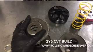 GY6 Clutch And Variator CVT Transmission upgrade Build [upl. by Koss]