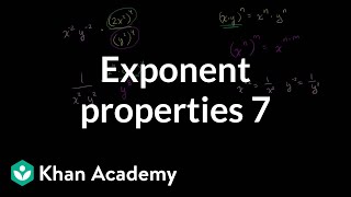 Exponent properties 7  Exponent expressions and equations  Algebra I  Khan Academy [upl. by Travus123]