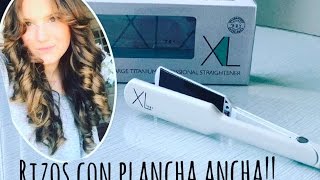 RIZOS CON PLANCHA ANCHA AGV XL PEINADO VICTORIA SECRET ♥ ♥ MAQUIABELLACOM♥ ♥ [upl. by Tiossem]