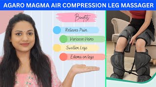 Agaro Magma Air Compression Leg Massager  Ria Rajendran [upl. by Aneliram566]