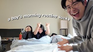 COPYING MY BROTHERS MORNING ROUTINE it was awful [upl. by Nordgren]