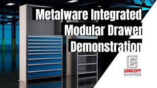 Metalware Modular Drawer Demonstration [upl. by Ycinuq238]