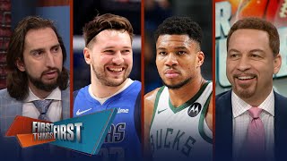 Luka Jokić amp SGA are early MVP favorites Dame calls Bucks Giannis’ team  NBA  FIRST THINGS FIRST [upl. by Ixel]