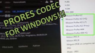 How to export video in ProRes using Windows EASY prores codec for win [upl. by Corin]