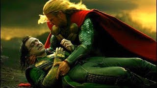 Lokis Death Scene  Thor and Loki vs Kurse amp Dark Elves  Thor The Dark World 2013 Movie CLIP HD [upl. by Hsihsa]