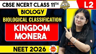 Kingdom Monera Biological Classification Class 11  NEET Biology [upl. by Abbye]