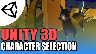 Character Selection And changing scene  Unity 3DTutorialC [upl. by Eeliah77]