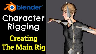 Blender 34 Character Rigging Tutorial 1  Creating The Main Rig [upl. by Anaihsat]