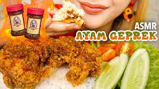 ASMR AYAM GEPREK SAMBAL SHELLY CHE SUPER PEDAS  ASMR Indonesia [upl. by Atilrak]