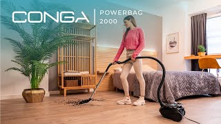 Aspirateurtraîneau Conga Powerbag 2000 [upl. by Ahsertal]