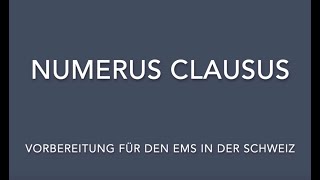 Numerus Clausus  EMS Schweiz [upl. by Anirac168]