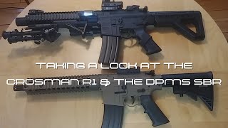 The Crosman R1 amp The DPMS SBR SideBySide [upl. by Konikow]