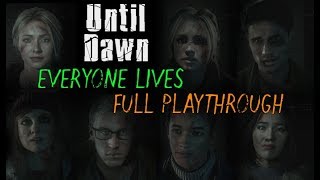 Until Dawn Full Playthrough  Everyone lives no commentary PS4 [upl. by Tnarud]