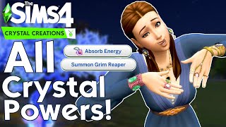 ALL 27 CRYSTAL POWERS in The Sims 4 Crystal Creations [upl. by Initirb797]