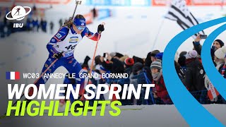 World Cup 2425 ALGB Women Sprint Highlights [upl. by Reprah923]