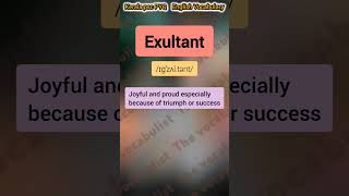 Exultant Pronunciation And meaning in malayalam [upl. by Rehpotsirhk479]