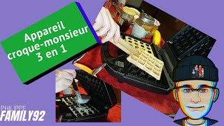 Appareil à Croquemonsieur 3 en 1 Russell Hobbs [upl. by Frederic]