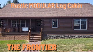 New Log Cabin Modular Home Tour quotThe Frontierquot Custom Built In Lancaster PA 2020 RUSTIC and COZY [upl. by Varden361]