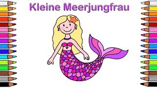 Ausmalbilder für Kinder 🎨 ​Malbuch für Kinder 🐬​​​ Malen für Kinder 🐬​​ Ausmalbilder 🐬​ Meerjungfrau [upl. by Negroj]