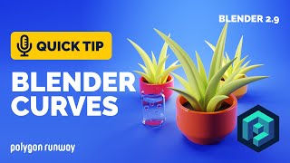 3D Plant Tutorial Using Curves in Blender 29 [upl. by Shuping]