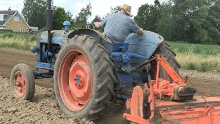 FORDSON DIESEL MAJOR AND HOWARD ROTAVATOR [upl. by Atiuqa]