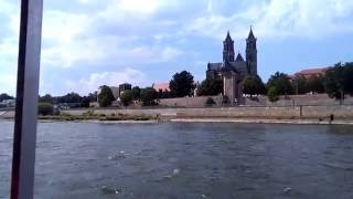 Schiffahrt Weisse Flotte Magdeburg VID 20160828 133320 [upl. by Adlez254]